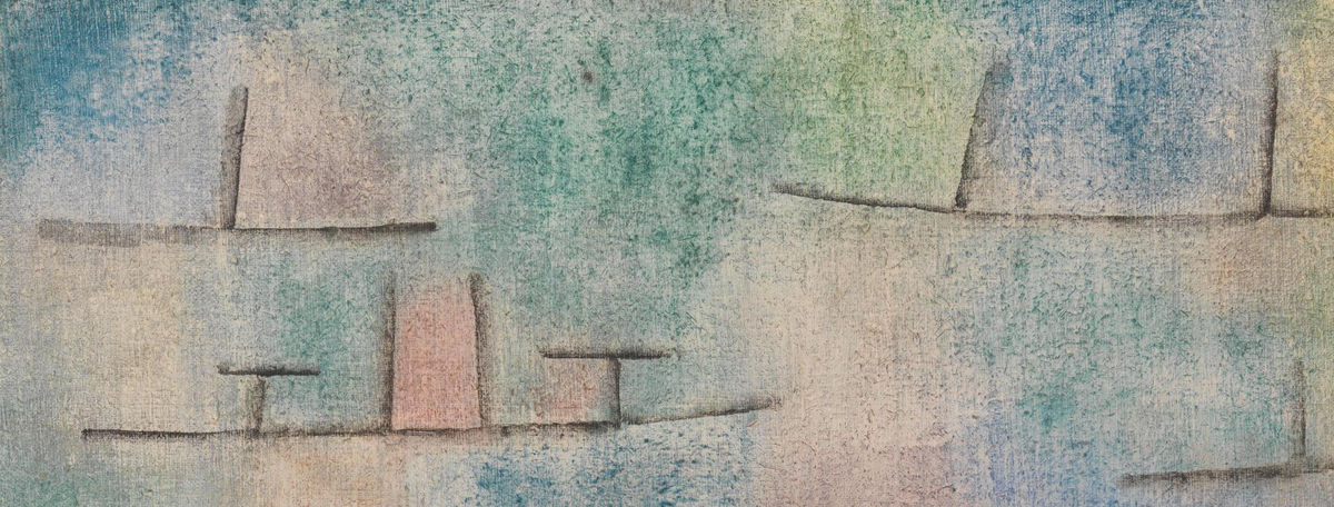 Detail 1: Abbreviated boats along the upper edge in Harbour with Sailing Ships